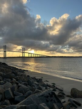 sunset on the beach
