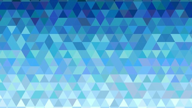 Blue Geometric Abstract Triangle Pattern 4K