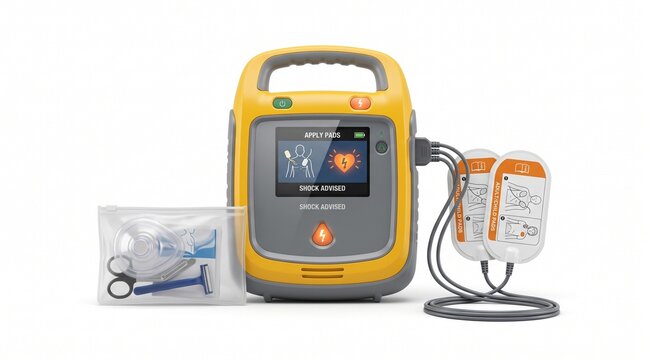Professional Automated External Defibrillator AED for Emergency Care