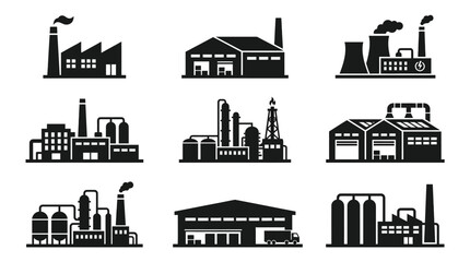 Fototapeta premium Industrial factory buildings and facilities.