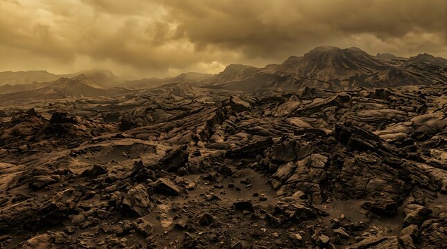 Planet venus surface texture realistic rendering