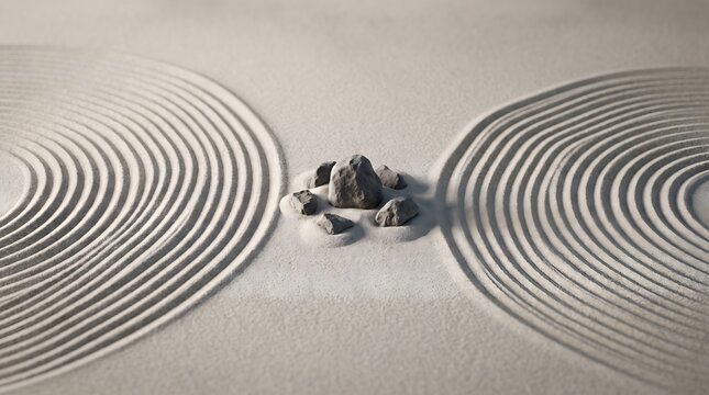 Zen Garden Sand Patterns