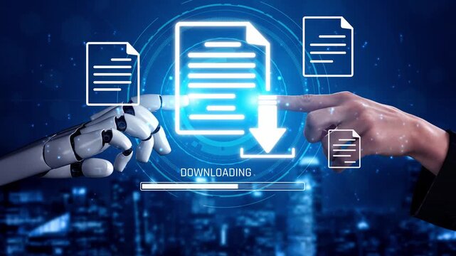 AI facilitates digital document downloading and data access with optimized transfer process, improving speed, security, and file management for various users Marrow