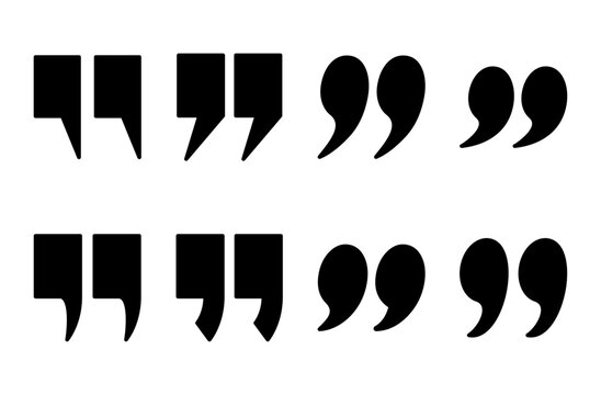 Quote icon symbol for apps and websites. Quotation mark sign and symbol
