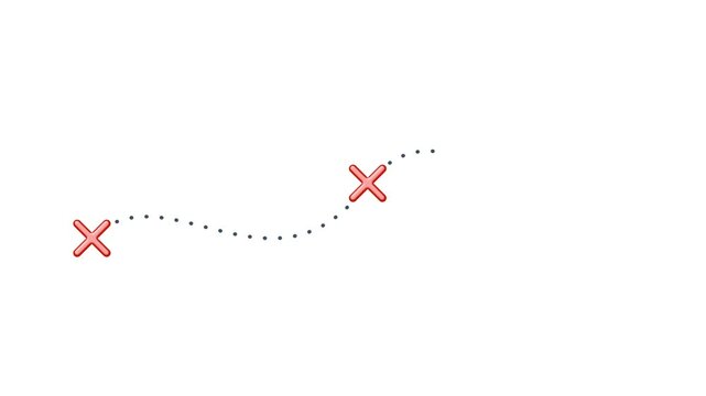 Treasure Map Route
