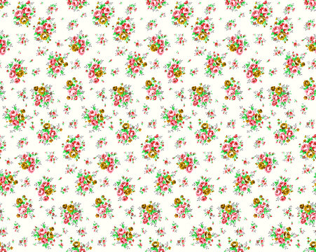 simple floral pattern with small flowers