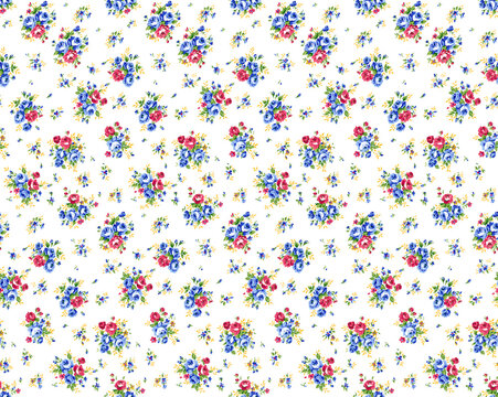 simple floral pattern with small flowers