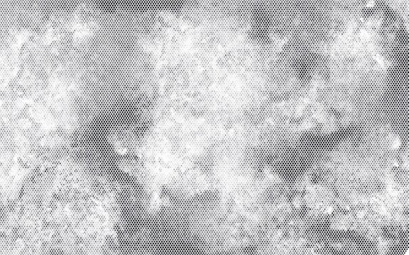 Rough White Concrete Wall Texture Background with Distressed Grey Sponge Paint Effect