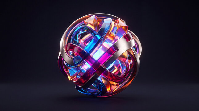 Abstract Creative Premium 3D Sculptural Orb