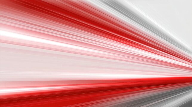 Dynamic red and white light streaks convey speed