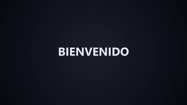 10-second Seamless loop of welcome typography transforming across multi languages.