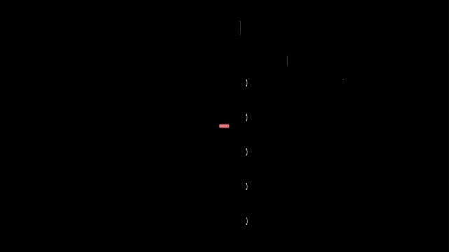 Minimal digital ruler scale and vertical indicator elements stand against a solid black backdrop.