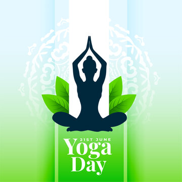 International Yoga Day Silhouette