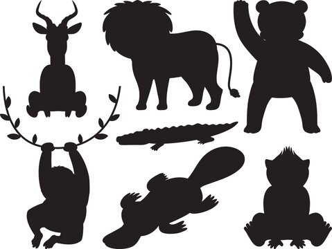 Wild Animal Silhouette Collection