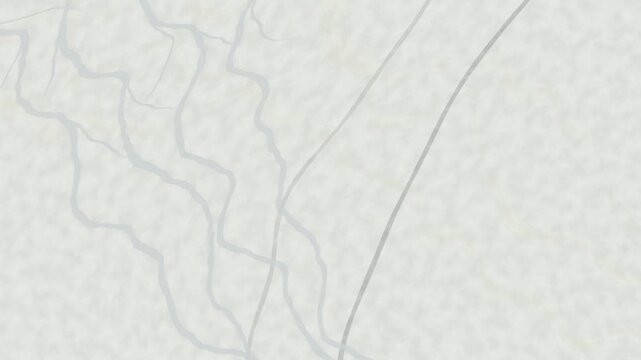Abstract gold fiber optic strands weaving together for telecommunications advertising and modern financial network infrastructure visuals
