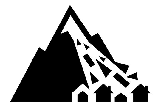 Cracked Road Highway Earthquake Disaster Vector Icon