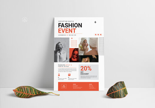 Fashion Event Poster Flyer Layout