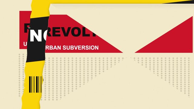 Urban Brutalist Kinetic Typography Motion Graphic Loop