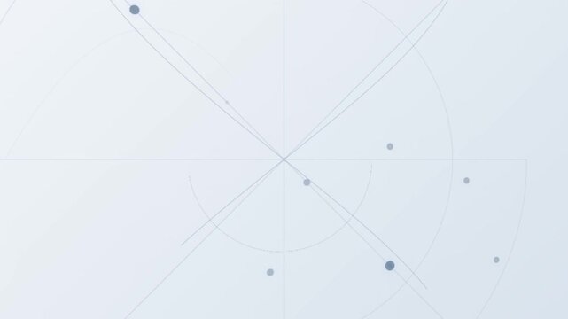 Abstract Minimalist Technical Background with Geometric Lines and Dots