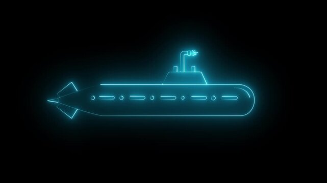 Aerial drone ultra wide panoramic photo of latest technology armed diesel powered submarine cruising half submerged open ocean sea