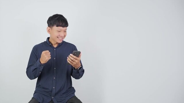 Happy Person Smiling After Receiving Good News