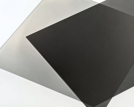 Crossed Polarizing Sheets Create Dramatic Opaque Geometry
