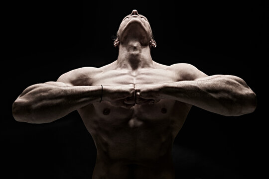 Powerful Bodybuilder Pose
