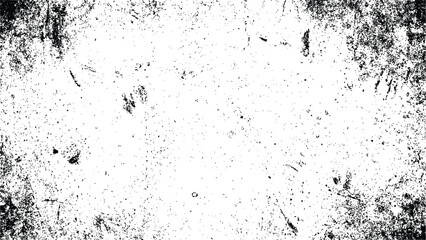 Fototapeta premium Grunge texture. Grunge distressed stamp texture. Black ink splatters on transparent background. Vector illustration.