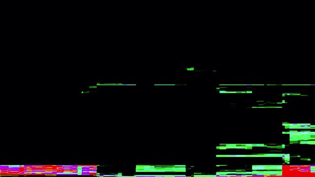 Analog old tv static television noise VHS static glitch lines. Broadcast test of no signal damage screen CRT tv error VFX. VHS noise hacking glitch. Retro scanlines distortion on a old tv screen.