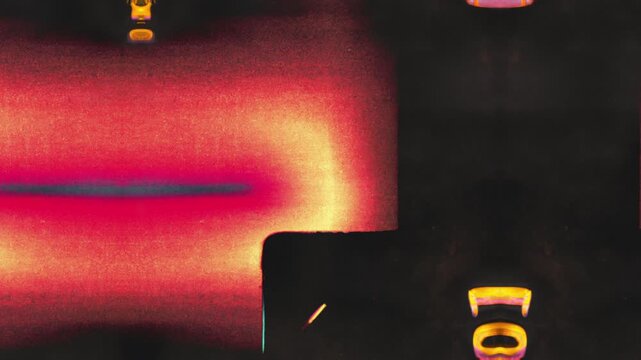 Vintage Film Burn and Hole Punch Video Transition Overlay
