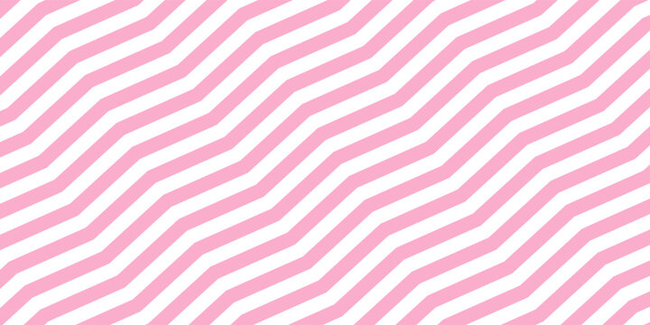Abstract pink and white chevron zigzag seamless pattern background. Geometric wavy stripe line texture backdrop vector illustration design.