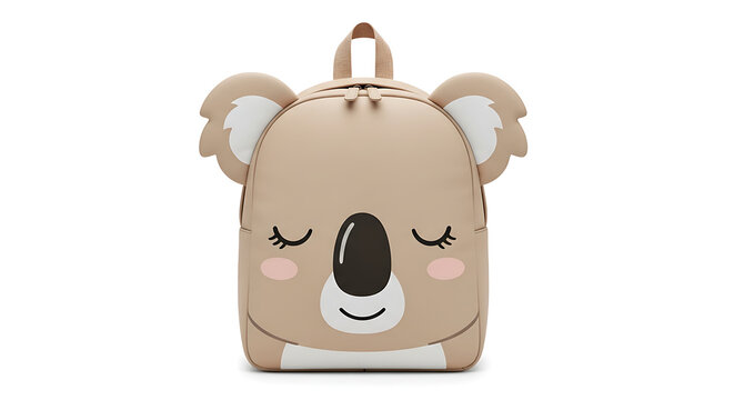 Cute koala backpack with brown face design