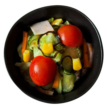りっちゃんのサラダ 学校給食自家製手作りの切り抜き お惣菜和食おかず食材素材