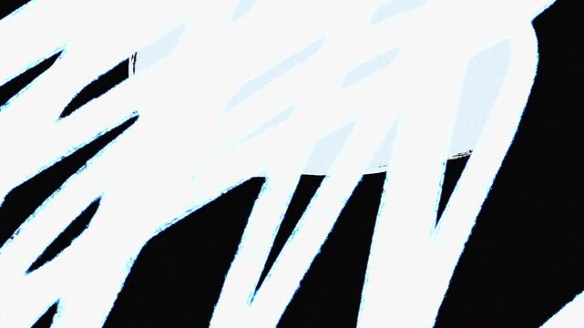 White Painted Brush Stroke Transition for Video Editing on Black