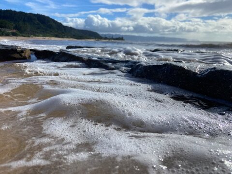 waves and rocks