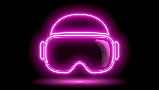 Abstract purple and pink glowing concentric rings.