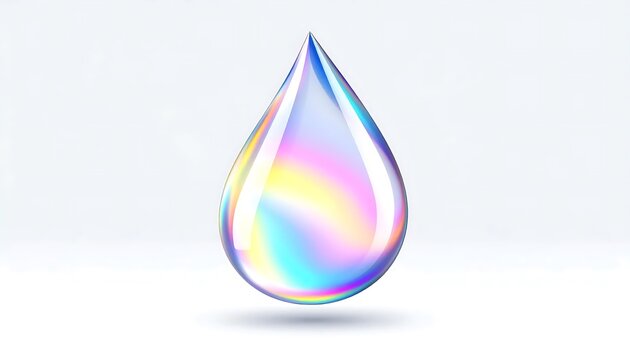 Colorful abstract geometric cone shape with gradient.