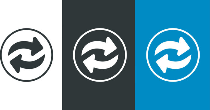 Social media retweet icon set, repost symbols for sharing content, interaction and digital communication, social networking interface, vector illustration, design.