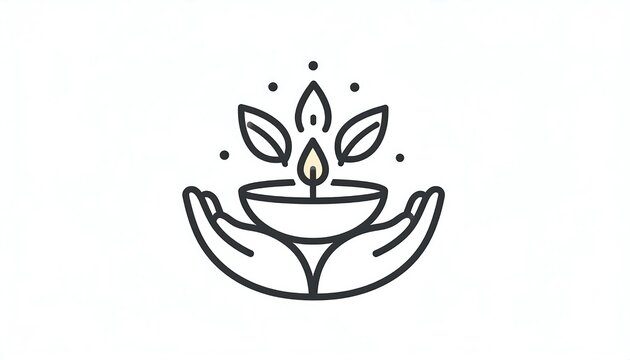 Black and white illustration of a laughing Buddha face.