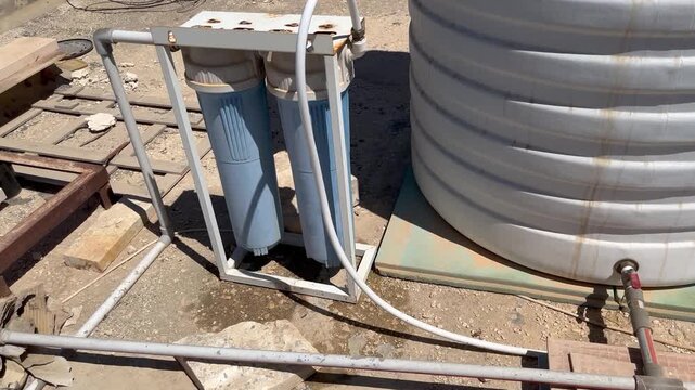  Rooftop Water Storage Tank and Booster Pump System Setup