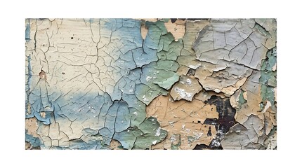 Fototapeta premium Abstract artistic background featuring a textured mix of blue and earthy brown tones with distressed paint layers