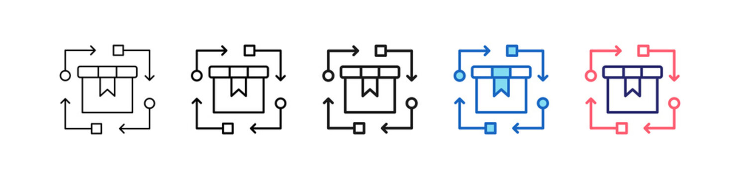 Interchangeability Icon In 5 Different Styles Set Collection.   