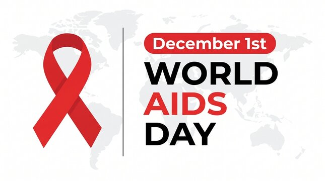 World AIDS Day awareness campaign poster template