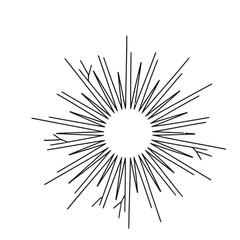 Fototapeta premium Abstract Burst of Lines