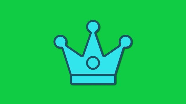 Royal King Crown VIP Green Screen Animation