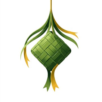 Ketupat Vector Illustration for Hari Raya Aidilfitri and Ramadan