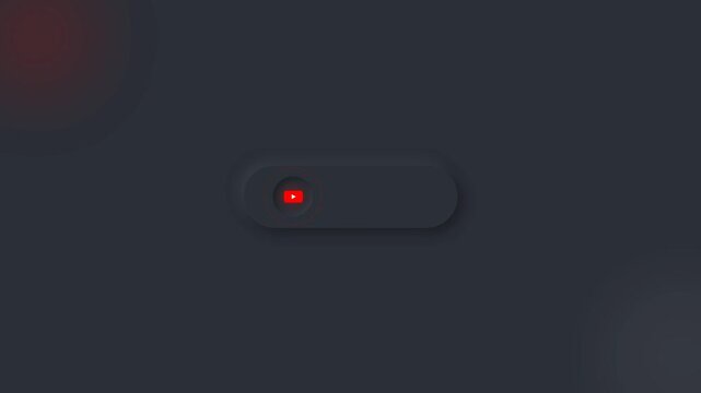 YouTube Social Media Icon Motion Graphic with Smooth Spinning Circle and Account Handle Reveal