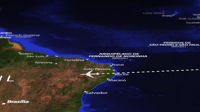 Flight From Nairobi KENYA to Lima Peru with flag pins