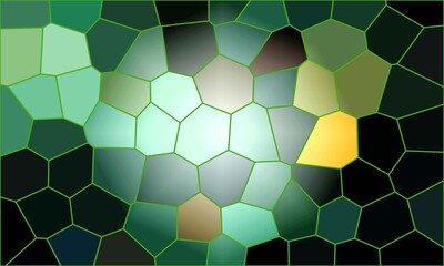 Dark forest green and emerald mosaic pattern creating a generic modern geometric texture for sophisticated digital design work © Mahmuda