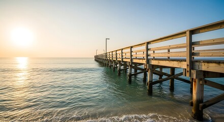 Obraz premium pier in the sea